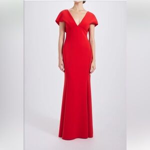 Amsale Vibrant Red Maxi Dress